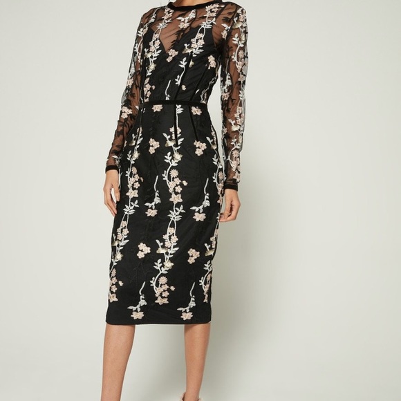 Bronx and Banco Dresses & Skirts - Bronx and Banco Embroidered Midi